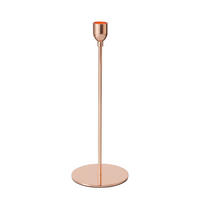 KERZENHALTER - Roségold, Design, Metall (10/27,5cm)