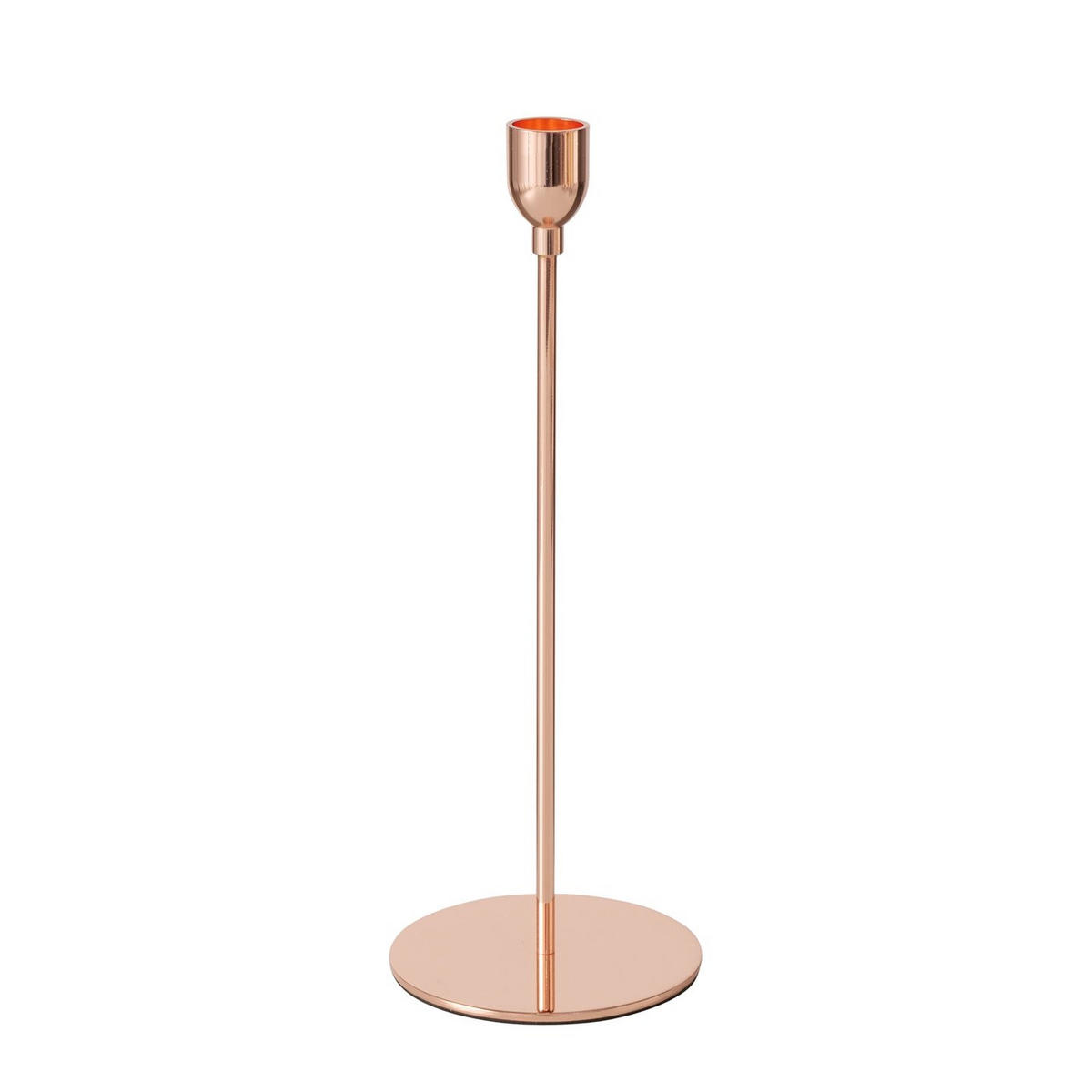 KERZENHALTER - Roségold, Design, Metall (10/27,5cm)