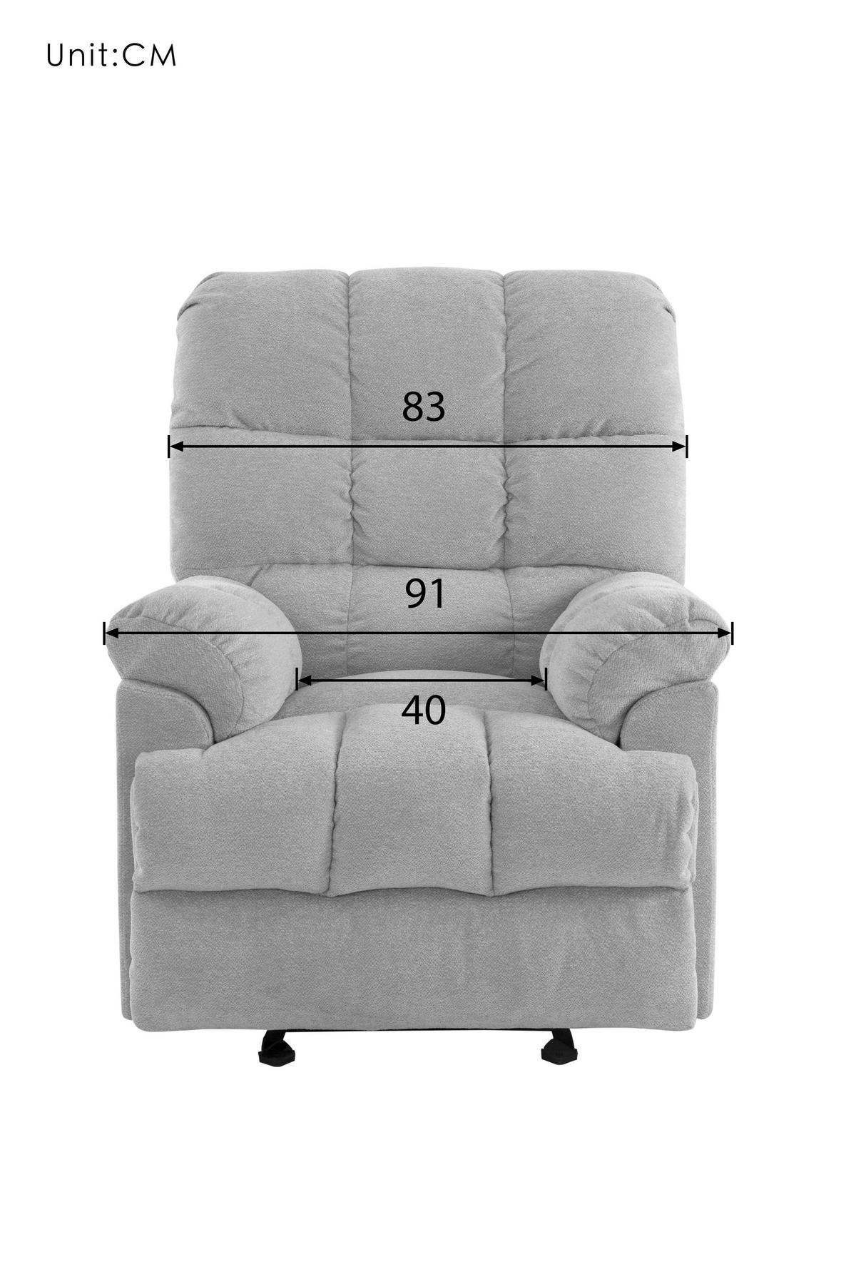 RELAXSESSEL CALIX Mikrofaser    - Beige/Schwarz, Design, Textil/Metall (91/105/102-172cm) - P & B