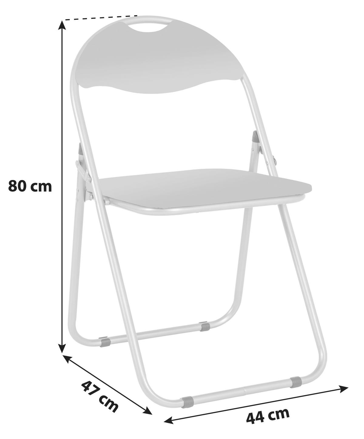 SKLOPIVA STOLICA  svetloplava  - svetloplava, Moderno, metal/plastika (44/80/47cm) - Carryhome
