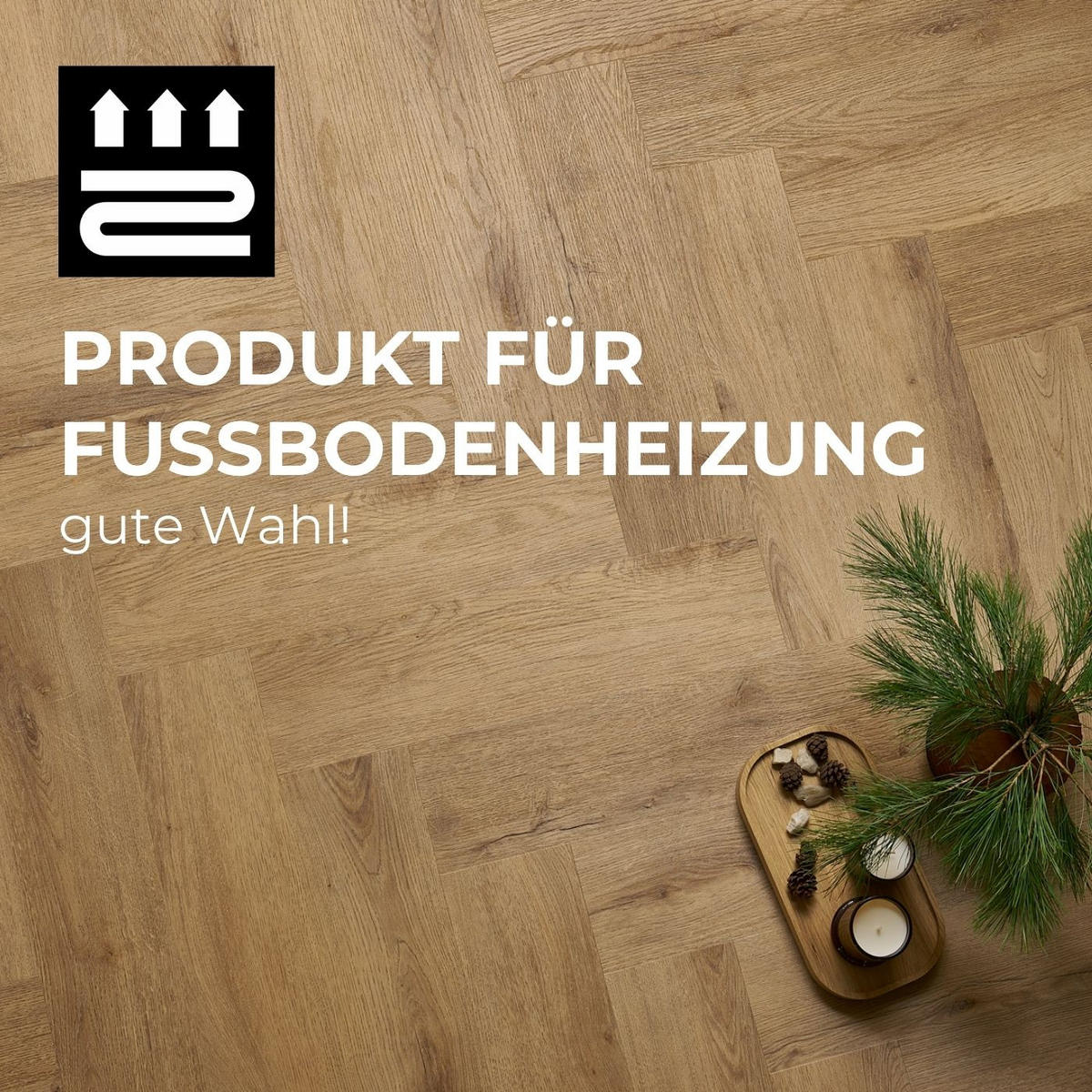 VINYLBODEN Fischgrät Garda  per  m² - Design, Kunststoff (59,2/14,8/0,45cm) - Venda