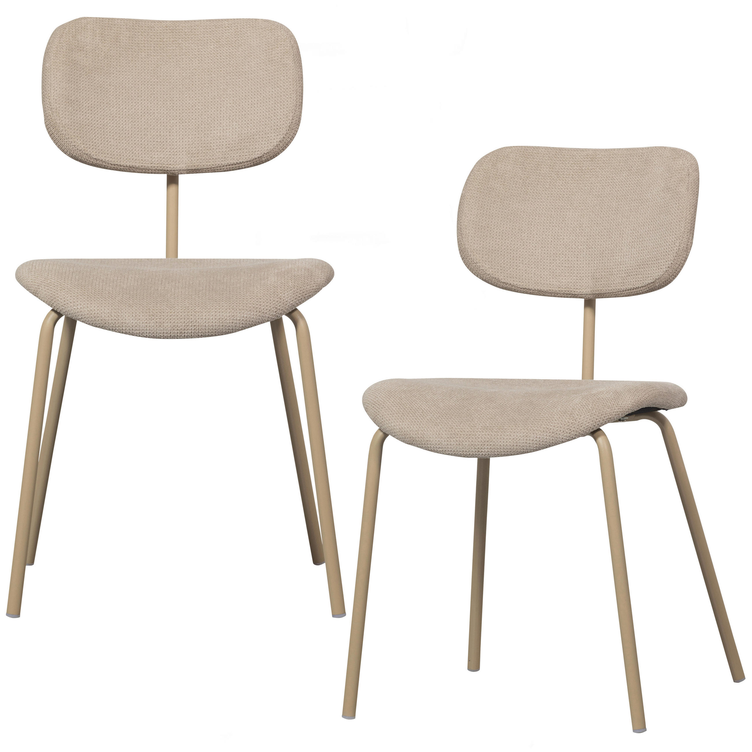 Livetastic Stuhl-Set Link Sand 54x78x45 cm