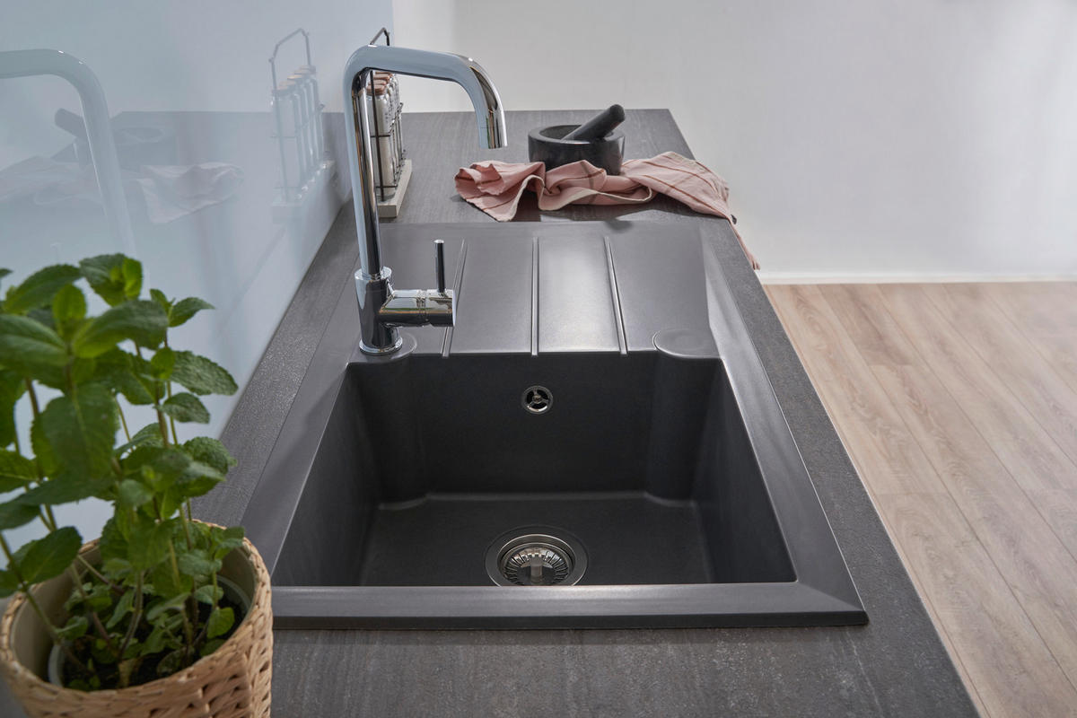 DISKHO 1712ALINEO81X50TG  - mörkgrå, Trend, sten (81/21/50cm) - Respekta