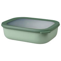 VORRATSDOSE CIRQULA 1.0 L  - Transparent/Salbeigrün, KONVENTIONELL, Kunststoff (1l) - Mepal