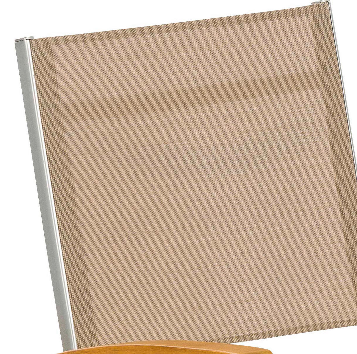 GARTENKLAPPSESSEL-SET Akazie Aluminium Grau, Silberfarben, Akaziefarben  - Silberfarben/Grau, KONVENTIONELL, Holz/Textil (57/92/60cm) - Gardenson