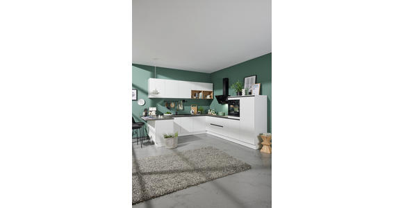 EINBAUKÜCHE   - Weiß, Design, Holzwerkstoff - Novel