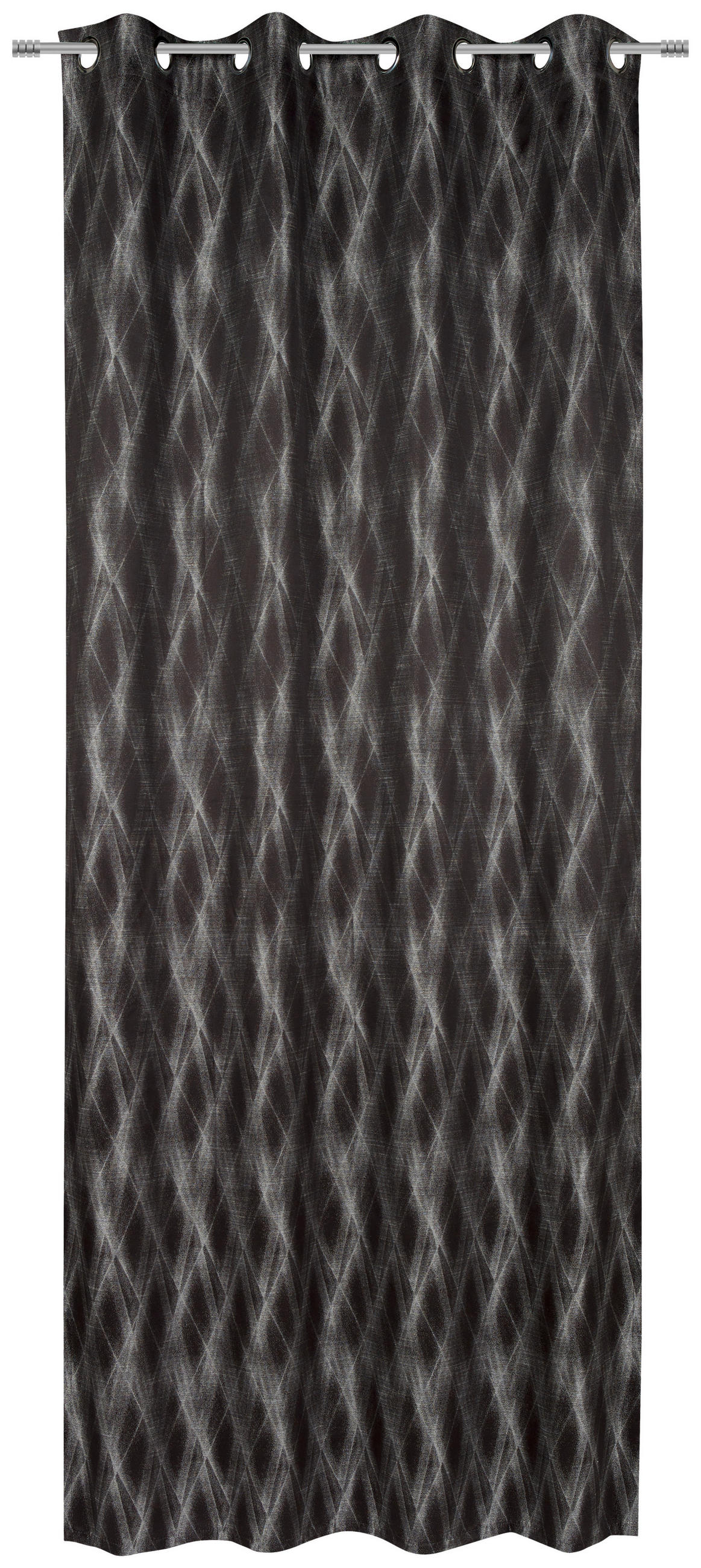ÖSENSCHAL Narvik blickdicht 135/250 cm   - Schwarz, Design, Textil (135/250cm) - Ambiente