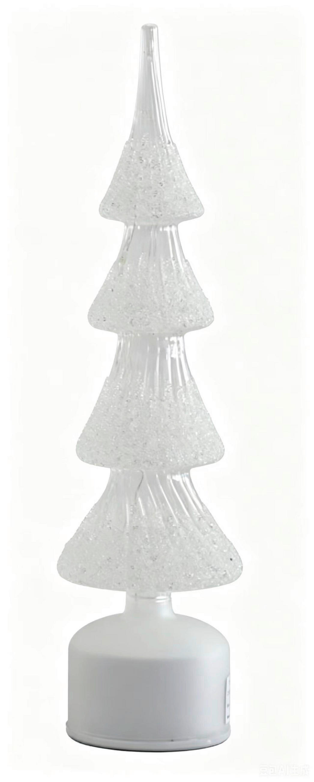 DEKOBAUM  - Klar/Weiß, LIFESTYLE, Glas (10/40cm) - X-Mas