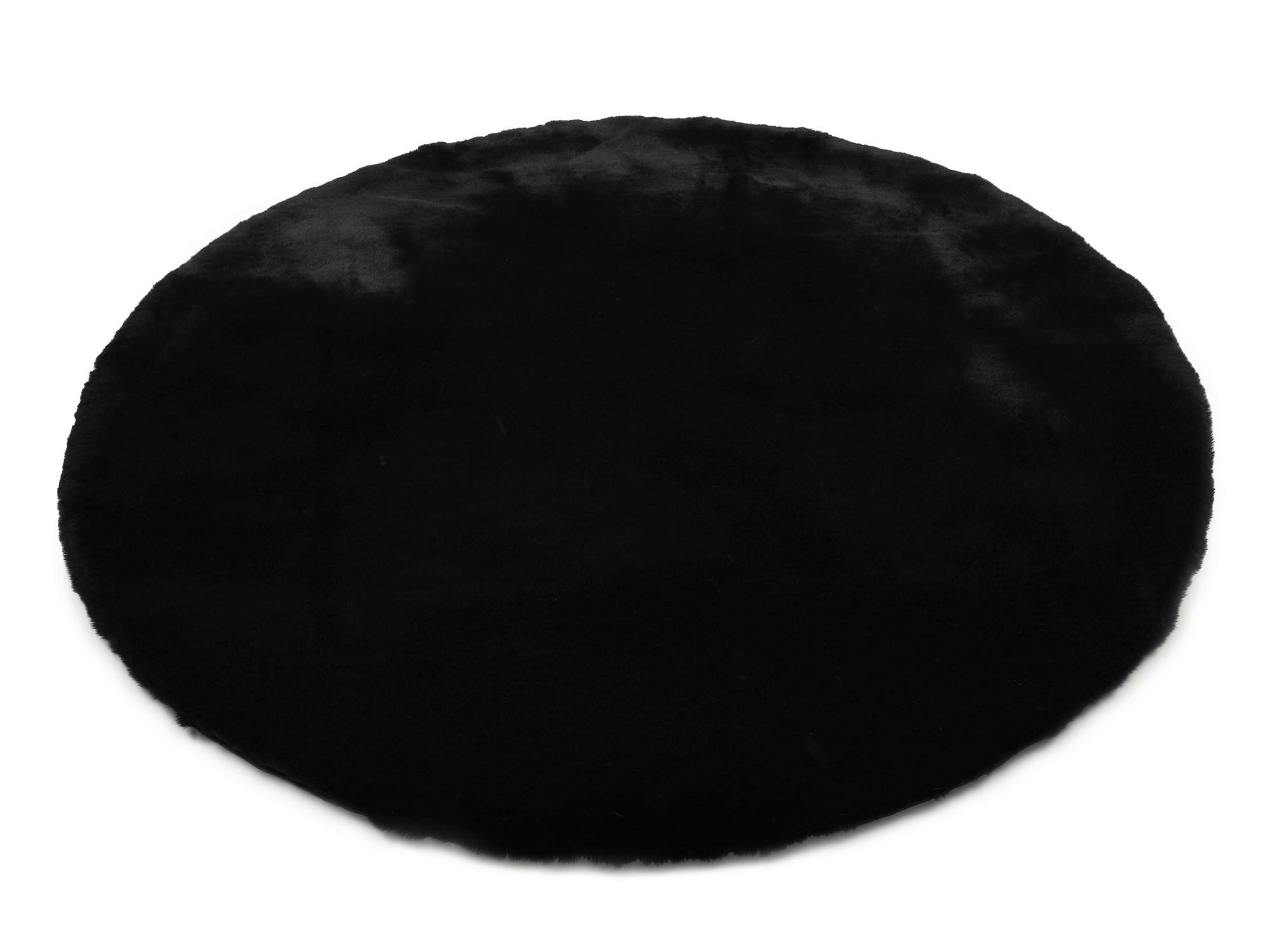 HOCHFLORTEPPICH 160/160 cm Silky Haven Schwarz  - Schwarz, Basics, Textil (160/160cm) - Novel