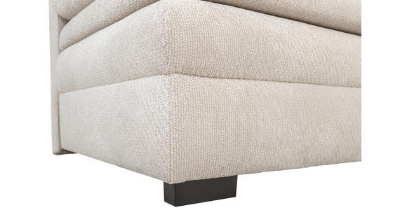SCHLAFSOFA  mit Liegefunktion, Schlafen auf Sitzhöhe, Rücken echt Struktur Beige  - Beige/Schwarz, KONVENTIONELL, Kunststoff/Textil (195/93/83cm) - Carryhome