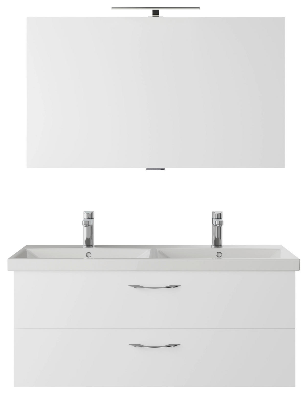 BADEZIMMER  in 120 cm  - Weiß Hochglanz/Weiß, KONVENTIONELL, Holzwerkstoff (120cm) - Pelipal