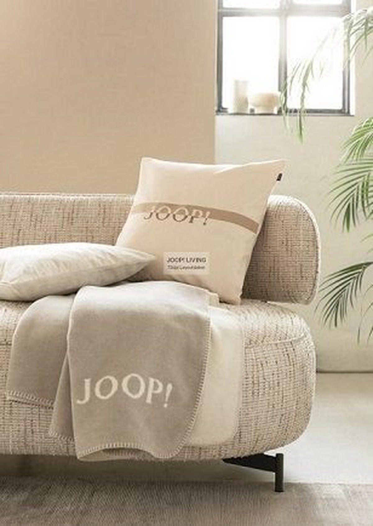 ODEJA  MELANGE DOUBLEFACE  150/200 cm       sivobež  - sivobež, Design, tekstil (150/200cm) - Joop!