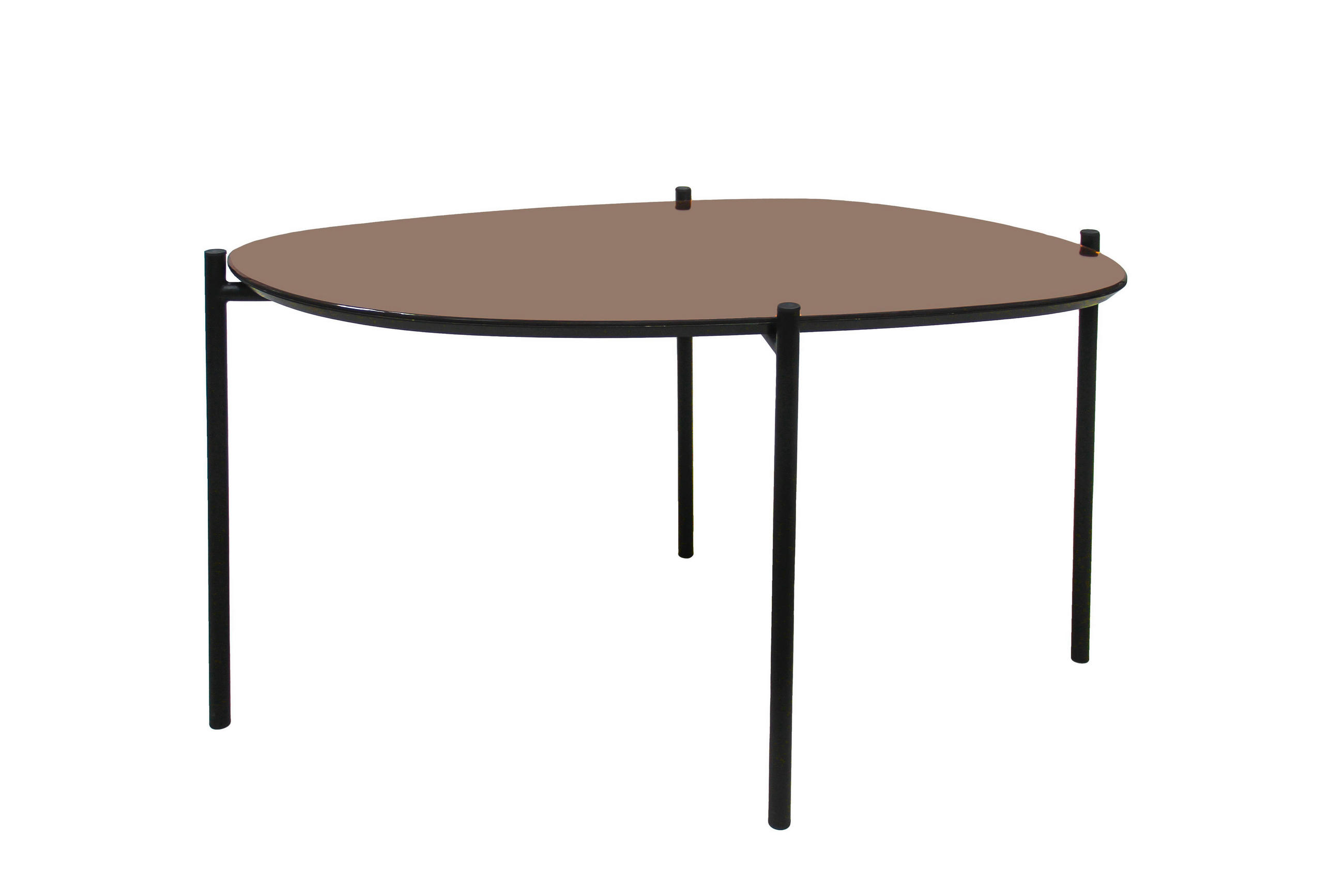 BEISTELLTISCH in Metall, Glas, Holzwerkstoff 93/53,5/50,7 cm  - Graubraun/Schwarz, LIFESTYLE, Glas/Holzwerkstoff (93/53,5/50,7cm) - Ambia Home