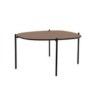 BEISTELLTISCH in Metall, Glas, Holzwerkstoff 93/53,5/50,7 cm  - Graubraun/Schwarz, LIFESTYLE, Glas/Holzwerkstoff (93/53,5/50,7cm) - Ambia Home