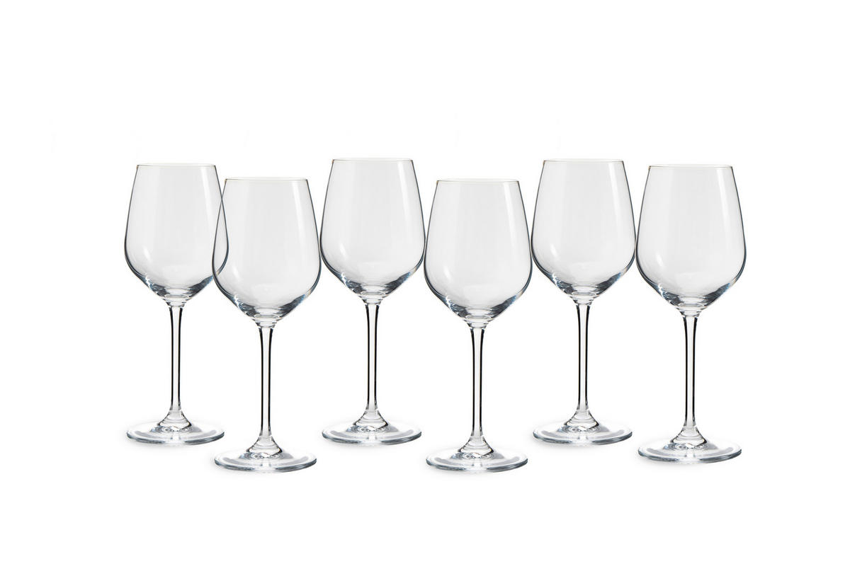 GLÄSERSET  6-teilig  - Transparent, Basics, Glas (8,3/21,5cm) - Echtwerk