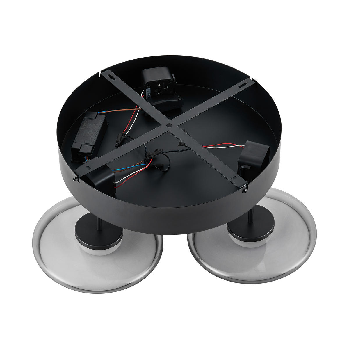 LED-HÄNGELEUCHTE Felis 57/60-180 cm   - Schwarz, Basics, Glas/Metall (57/60-180cm) - Novel