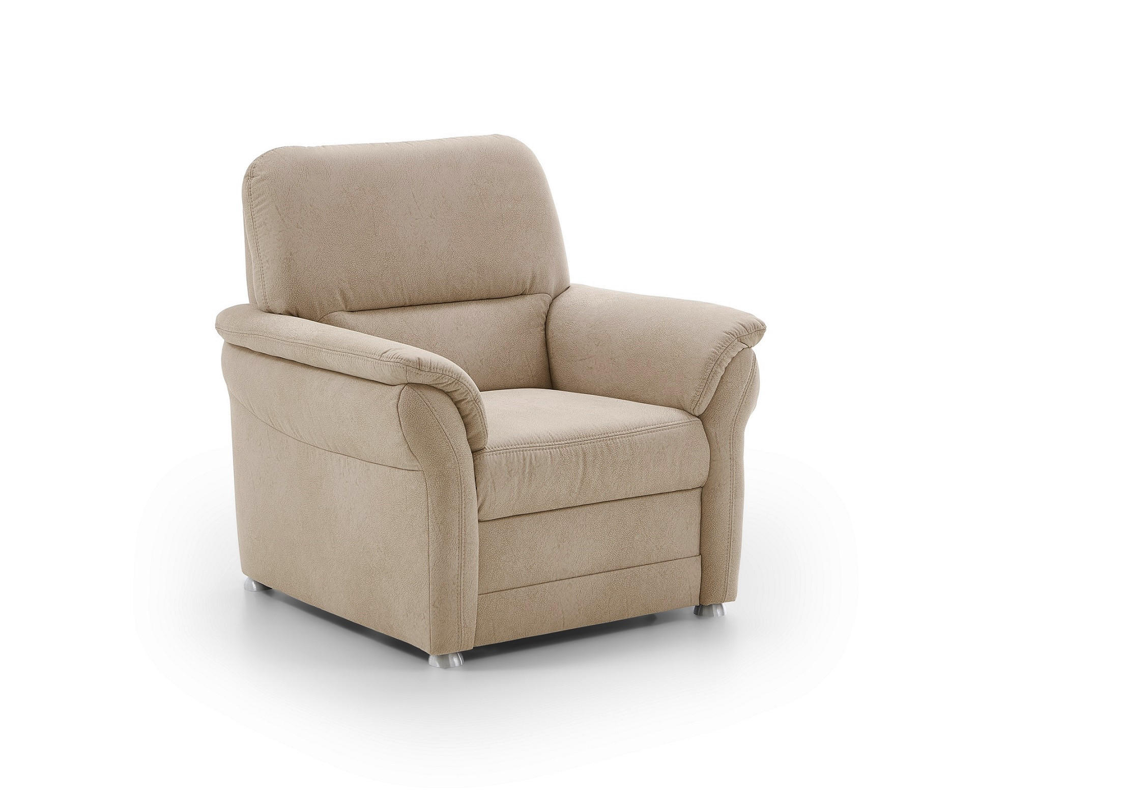 FOTEL - bézs, Konventionell, textil/fém (88/96/89cm) - Beldomo Comfort