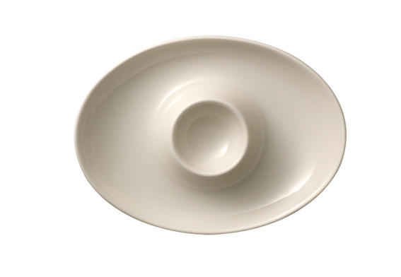 EIERBECHER Keramik Porzellan  - Weiß, Basics, Keramik (12,5/11,3/2,8cm) - Noblesse - V&B