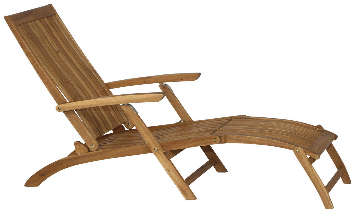 BÄDERLIEGE Akazie Akaziefarben  - Akaziefarben, KONVENTIONELL, Holz (60/90/147cm) - Siena Garden