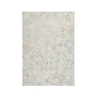 FLACHWEBETEPPICH  Wohnzimmer 120/170 cm Grau, Silberfarben rechteckig  - Silberfarben/Grau, Basics, Leder/Textil (120/170cm) - Kayoom