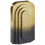 VASE 29.5 cm  - Goldfarben/Schwarz, Trend, Metall (18/11/29,5cm) - Ambia Home