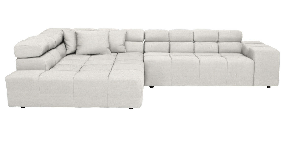 ECKSOFA Beige Flachgewebe von HOM'IN