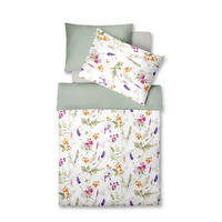 ÁGYNEMŰHUZAT-GARNITÚRA 140/200 cm  - lila/világosszürke, Basics, textil (140/200cm) - Fleuresse