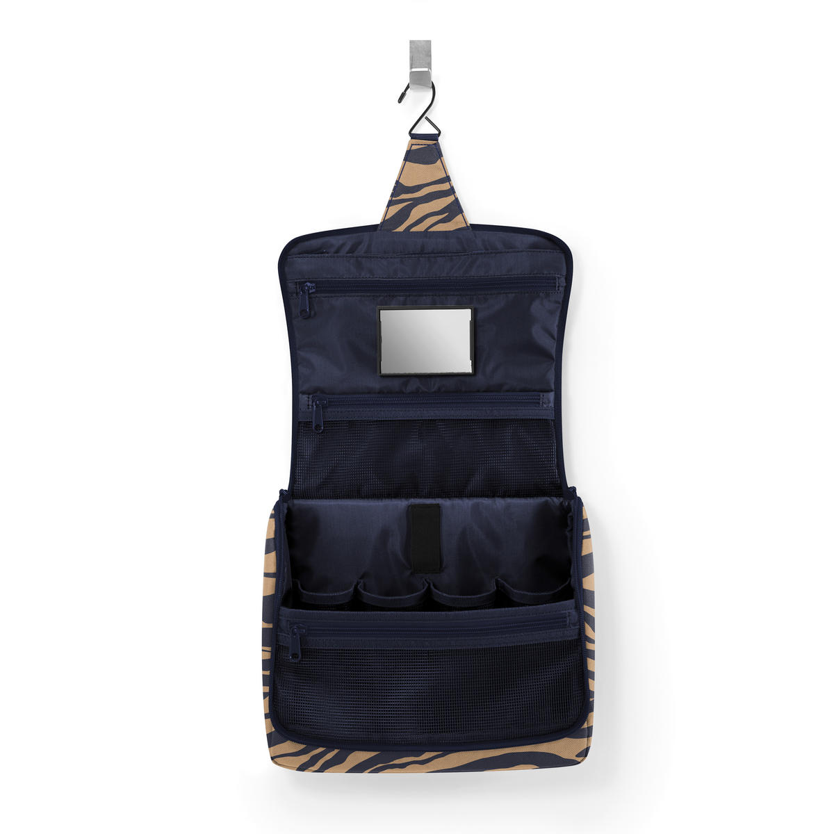 KOSMETIKTASCHE  - Beige/Dunkelblau, Basics, Textil (28/25/10cm) - Reisenthel