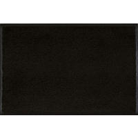 FUßMATTE   Schwarz  Uni  - Schwarz, KONVENTIONELL, Kunststoff/Textil (60/90cm) - wash+dry