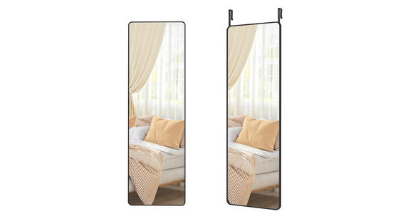 WANDSPIEGEL 40/120/5 cm  - Schwarz, Trend, Glas/Metall (40/120/5cm) - Boxxx