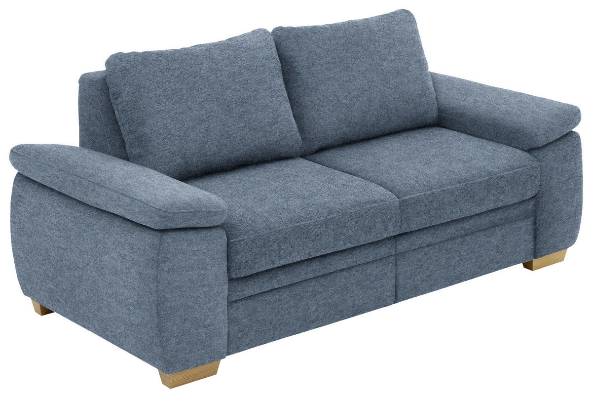 SCHLAFSOFA Blau  - Blau, KONVENTIONELL, Holz/Textil (196/90/100cm) - Beldomo Style