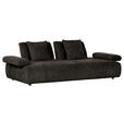 SCHLAFSOFA Chenille Anthrazit  - Anthrazit/Schwarz, KONVENTIONELL, Kunststoff/Textil (235-255/80/116-138cm) - Carryhome