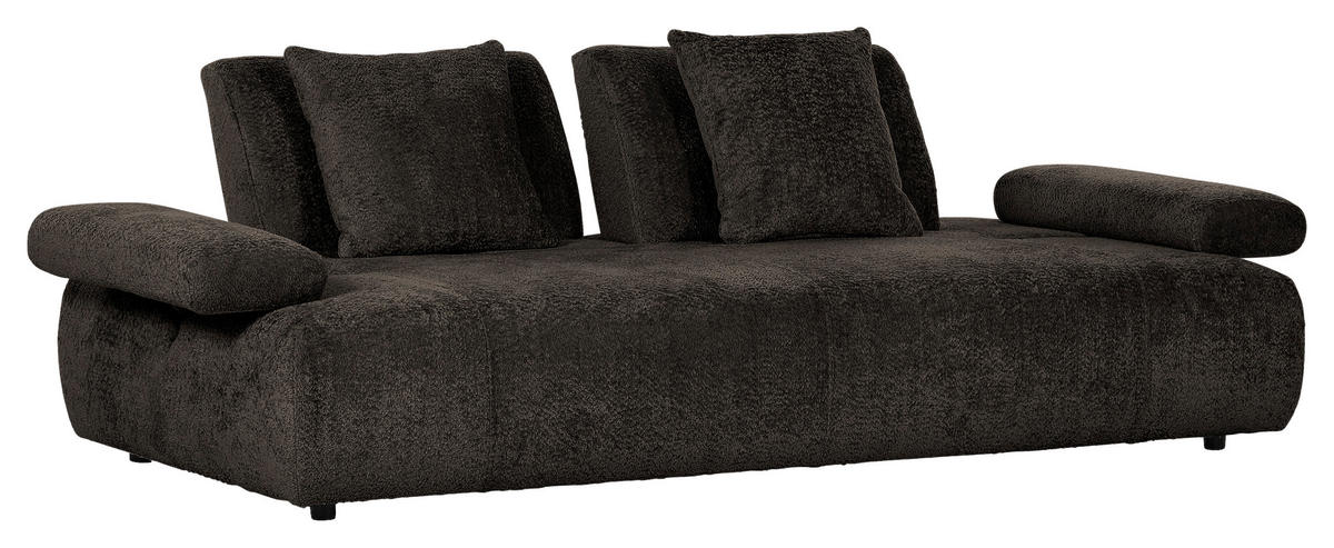 SCHLAFSOFA in Textil Anthrazit  - Anthrazit/Schwarz, Konventionell, Kunststoff/Textil (235-255/80/116-138cm) - Carryhome