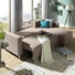 WOHNLANDSCHAFT in Textil Beige - Beige/Silberfarben, Design, Kunststoff/Textil (215/145cm) - Carryhome WOHNLANDSCHAFT in Textil Beige - Beige/Silberfarben, Design, Kunststoff/Textil (215/145cm) - Carryhome