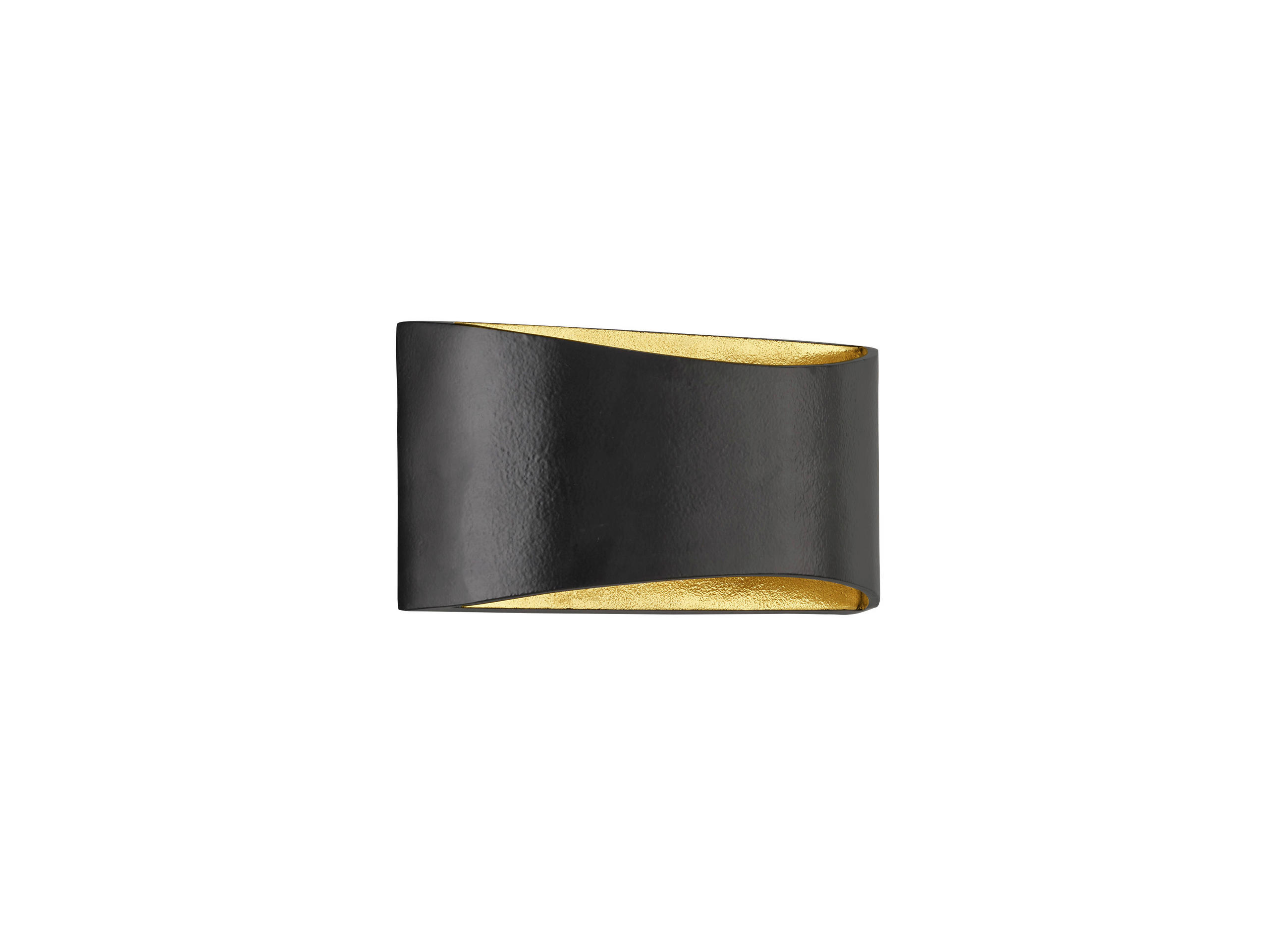 LED-WANDLEUCHTE 30/9,5/14 cm   - Schwarz, Design, Metall (30/9,5/14cm) - Fischer & Honsel