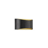 LED-WANDLEUCHTE Arles 30/9,5/14 cm   - Schwarz, Design, Metall (30/9,5/14cm) - Fischer & Honsel