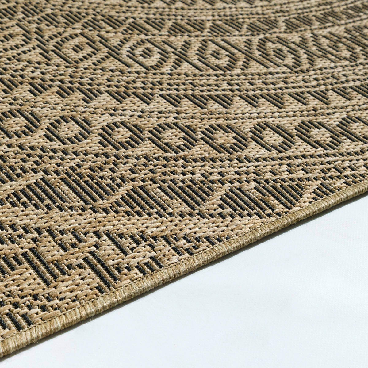 OUTDOORTEPPICH für Terrasse und Balkon 200/280 cm Regina Mandala Naturfarben  - Naturfarben, Design, Textil (200/280cm) - Ambia Garden