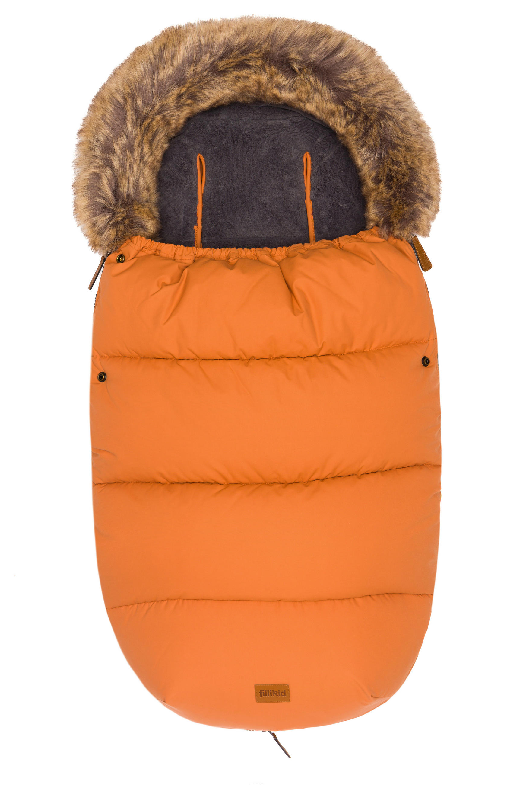 FUßSACK TRENDY L  - Orange, Basics, Kunststoff/Fell (50/100cm) - Jimmylee