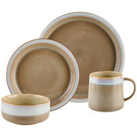 KOMBISERVICE Blau, Braun, Grau Provence 16-teilig 4 Personen  - Blau/Braun, Trend, Keramik - Landscape