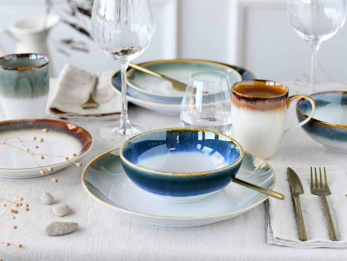 KOMPLETT SERVIS CASCADE 16 delar  - multicolor, Basics, keramik (34/31/33cm) - Creatable