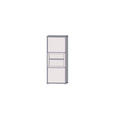 VITRINE  in Sandfarben  - Sandfarben/Grau, MODERN, Glas/Holz (64,8/179,1/44cm) - Carryhome