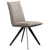 STUHL Webstoff Schwarz, Taupe Buche massiv  - Taupe/Schwarz, Basics, Holz/Textil (46/91/61cm) - Carryhome