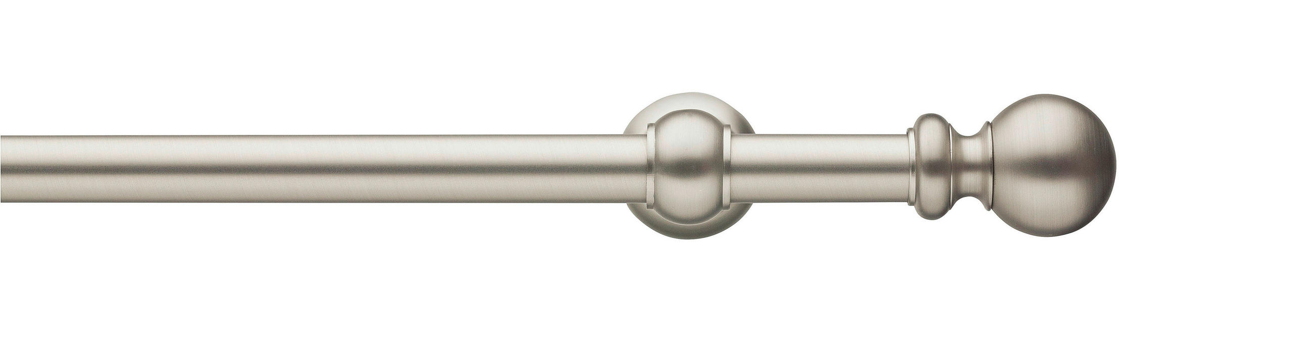 VORHANGSTANGE  145 cm  - Nickelfarben, KONVENTIONELL, Metall (145cm)