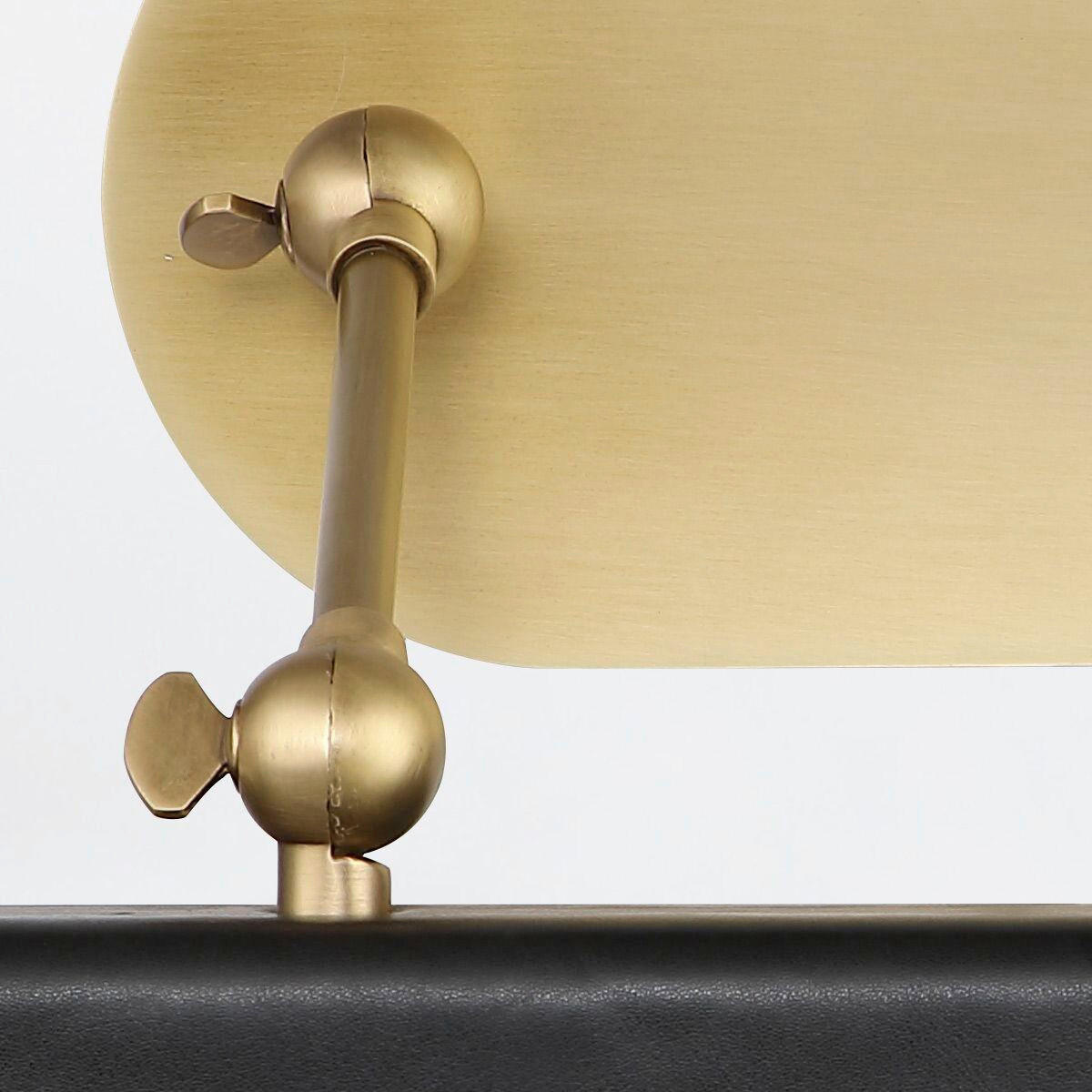 LED-WANDLEUCHTE Alora   - Messingfarben, KONVENTIONELL, Leder/Kunststoff (19,7/50,2/24,8cm) - Elstead Lighting