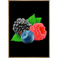 KUNSTDRUCK 51,2/71,2 cm  - Eichefarben/Multicolor, Basics, Holzwerkstoff (51,2/71,2cm) - Monee