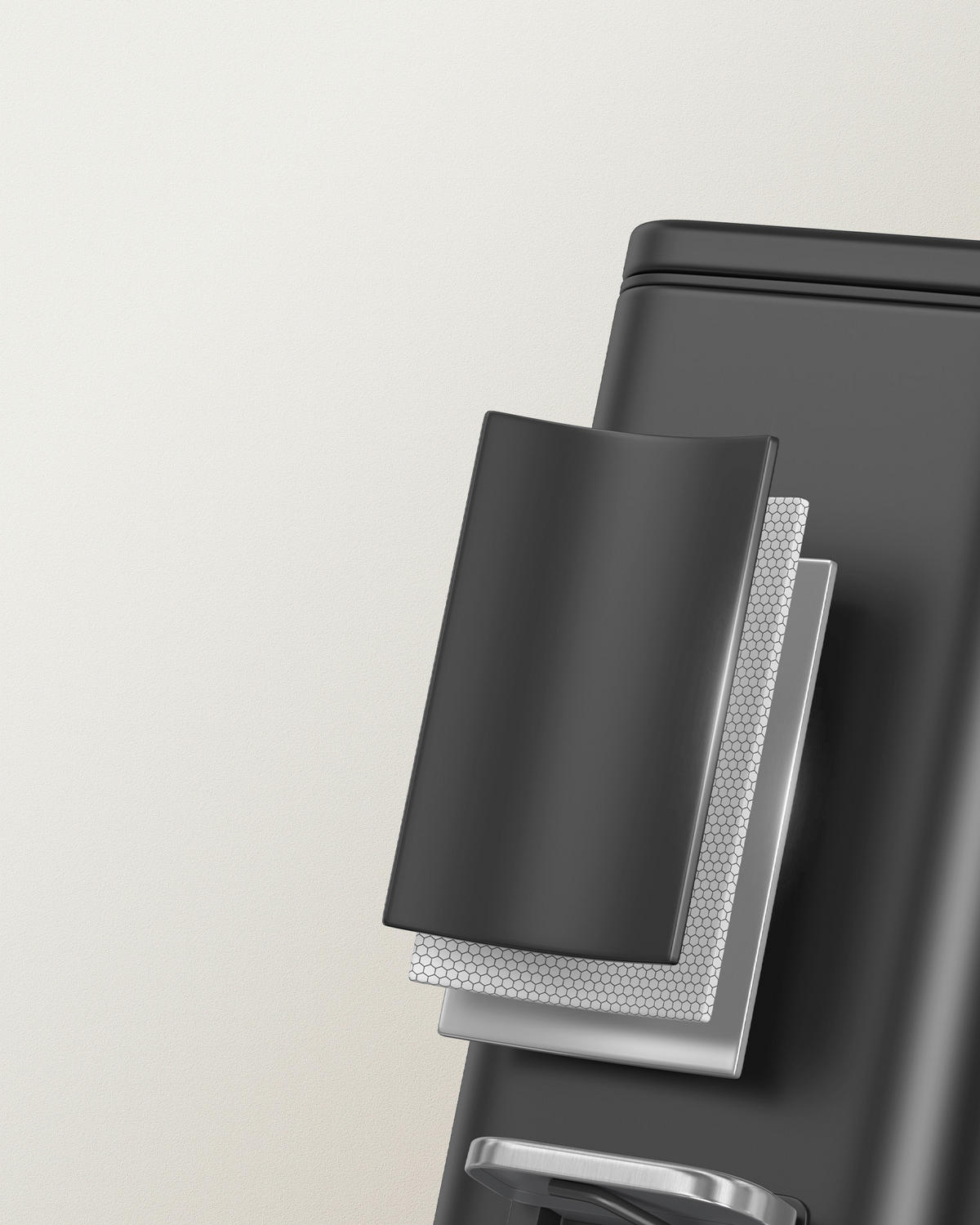 ABFALLSAMMLER 6 l  Metall, Kunststoff  - Schwarz, Basics, Kunststoff/Metall (14,4/29/29,9cm)