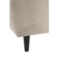 ECKSOFA Creme Chenille  - Creme/Schwarz, KONVENTIONELL, Holz/Textil (160/290cm) - Carryhome