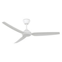 DECKENVENTILATOR Polis 132/33,5/132 cm  - Weiß, Basics, Kunststoff (132/33,5/132cm)