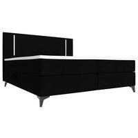 BOXBETT 180/200 cm  in Schwarz  - Schwarz, Konventionell, Textil/Metall (180/200cm) - Modante