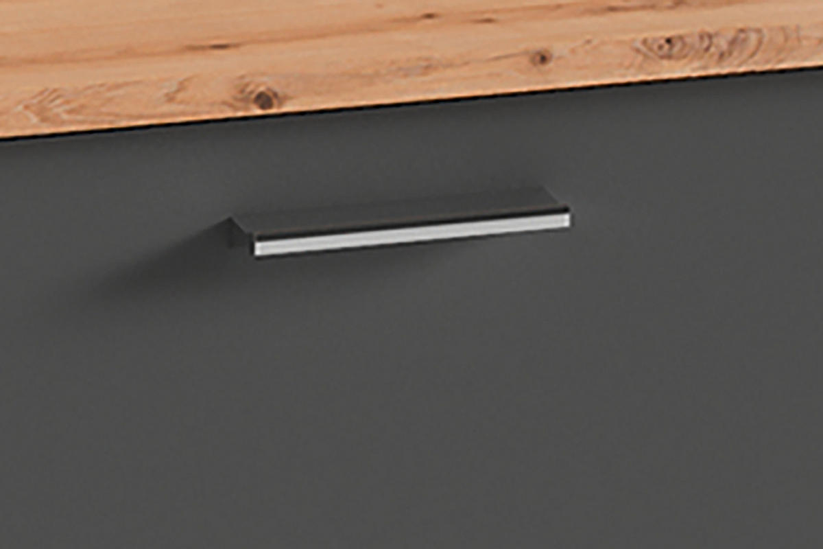 GARDEROBENBANK Ben  in 60/48/35 cm  - Anthrazit/Silberfarben, MODERN, Holzwerkstoff/Kunststoff (60/48/35cm) - MID.YOU